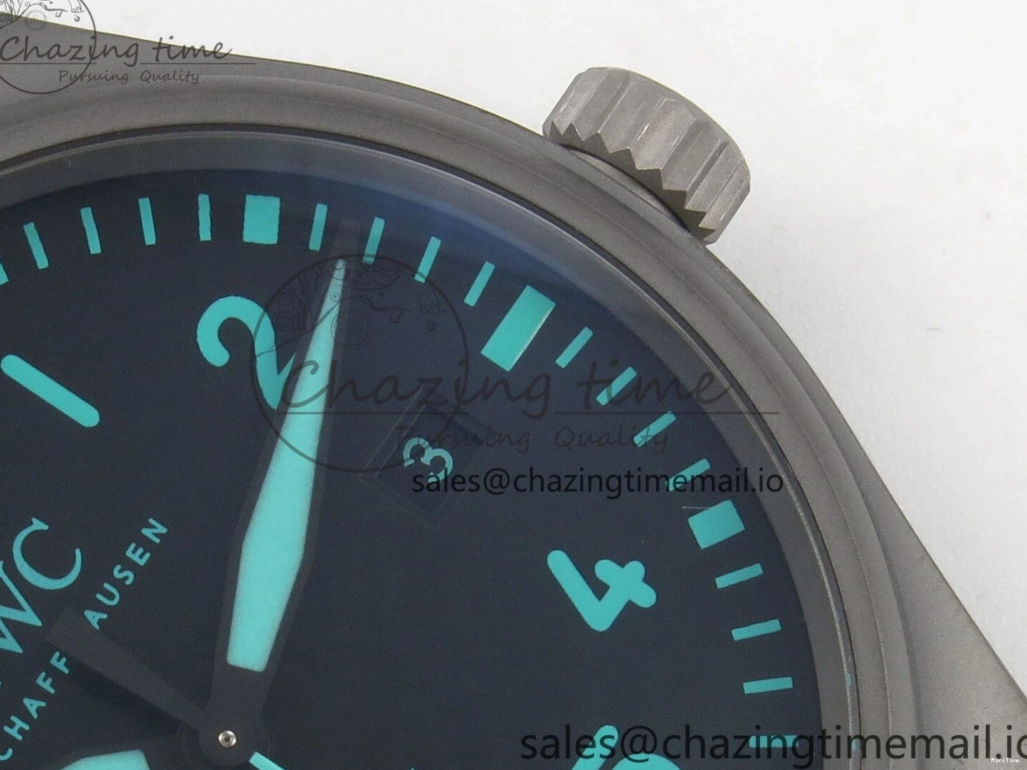 MIROTIME 0109 Pilot Mark XX BLSF 1:1 Best Edition Black Blue Dial on Blue Rubber Strap MIYOTA Sleek 6989